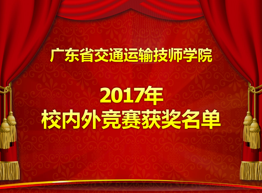 2017年校内外竞赛获奖名单